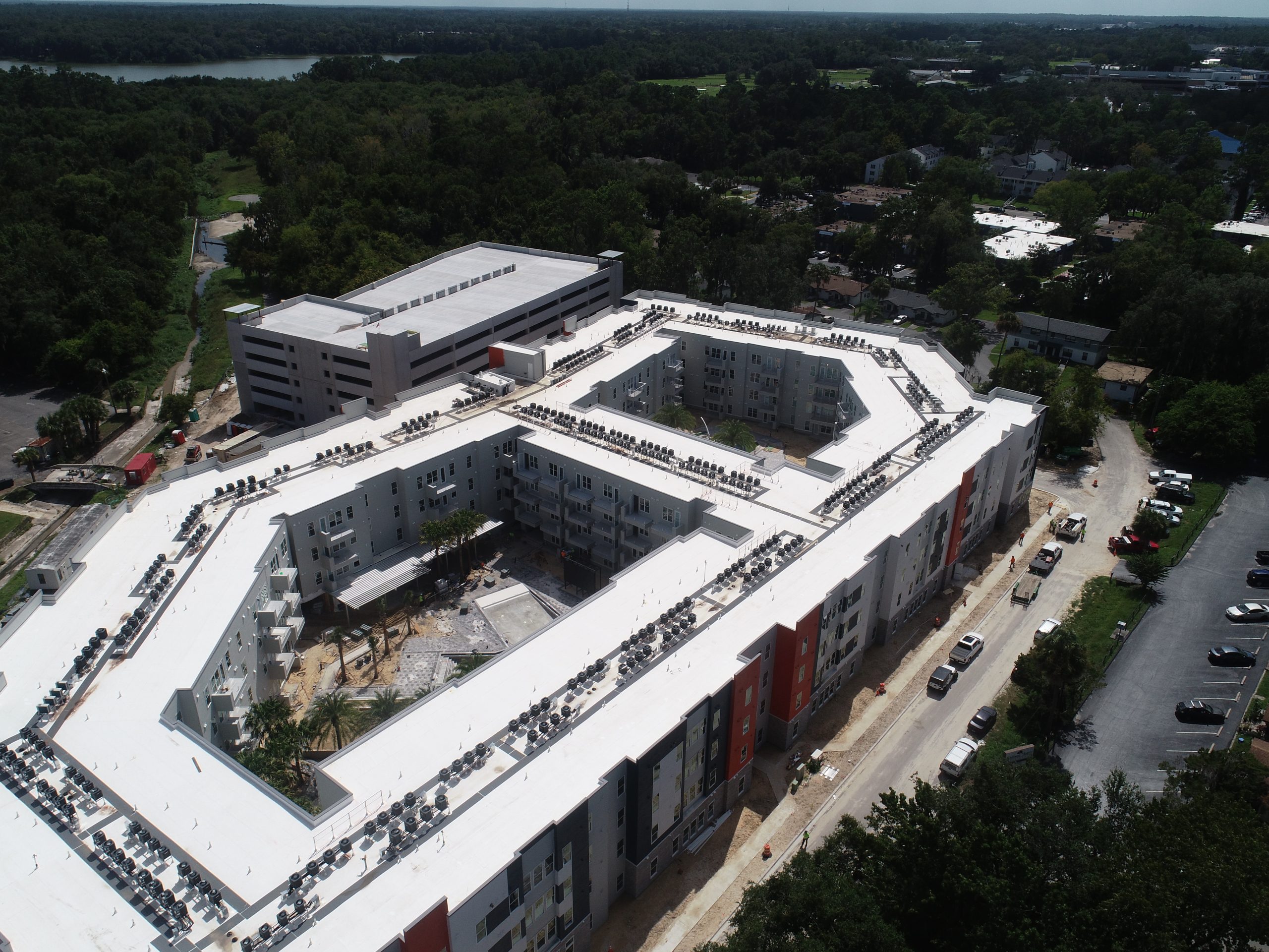 Birds-Eye View of Liv+ Gainesville Apartment Buildings